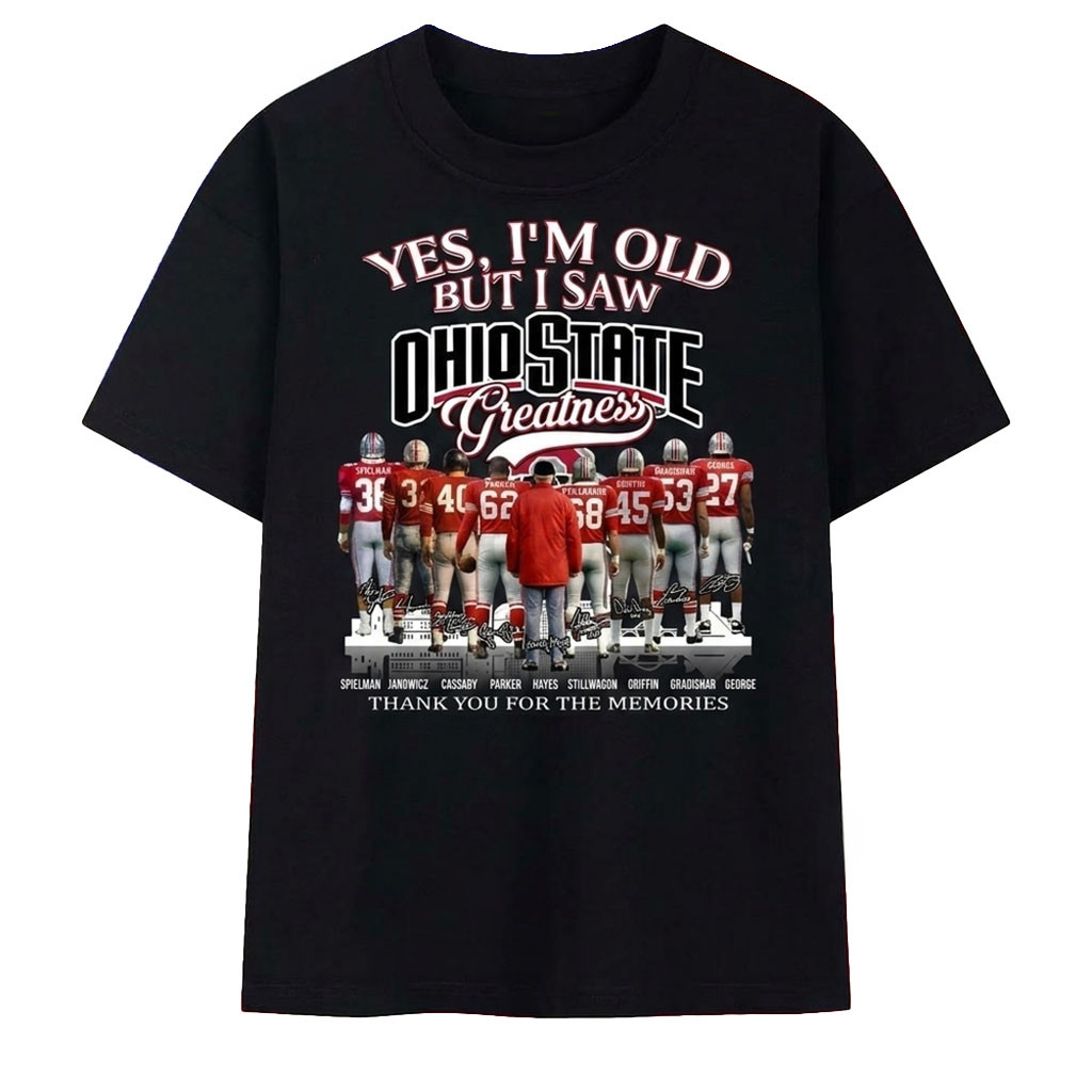 Ohio State Buckeyes Greatness Legends Graphic Shirt Buckeyes Merch Presents For Football Lovers