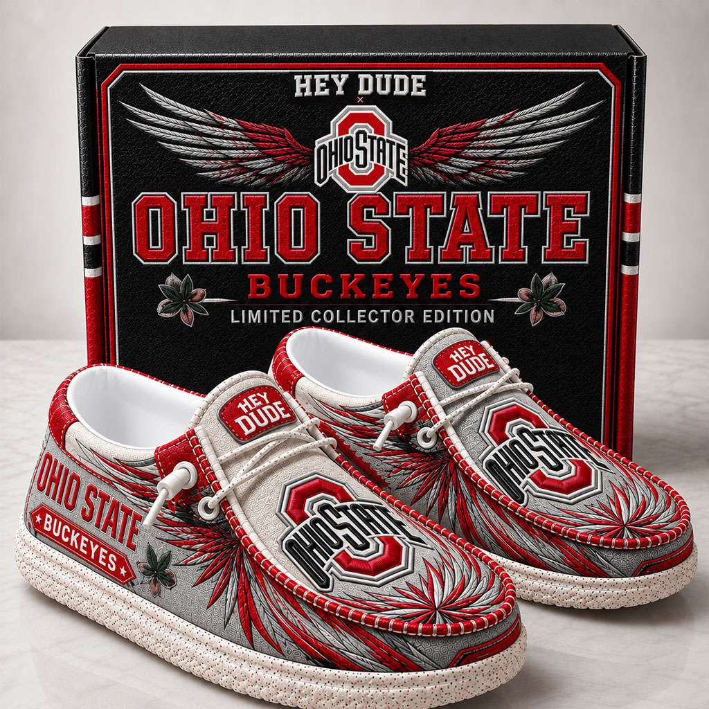 Ohio State Buckeyes Merch Ohio State Football Slip-On Loafers Gifts For Fans Ohio State Buckeyes Merch Ohio State Football Slip-On Loafers Gifts For Fans