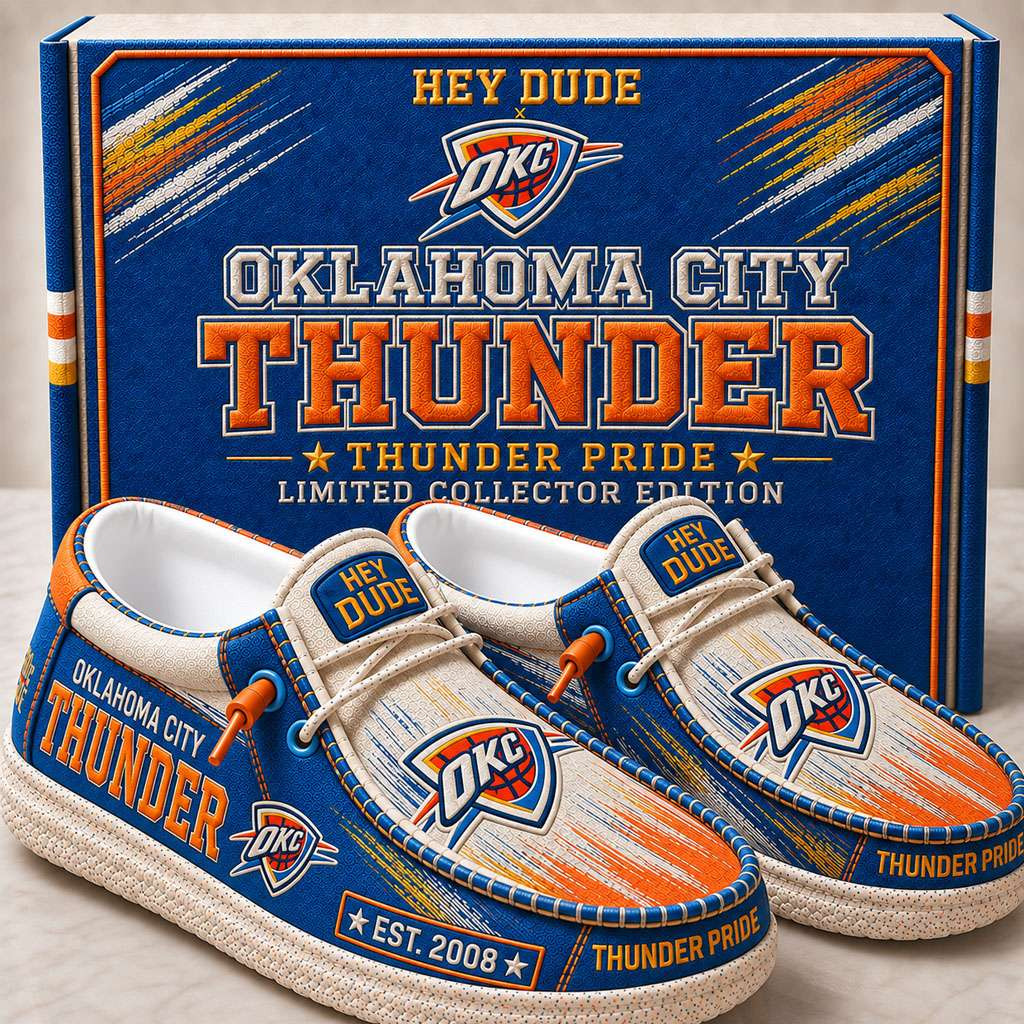 Oklahoma City Thunder Merch Est 2008 Thunder Pride Slip-On Loafers Basketball Enthusiast Gifts Oklahoma City Thunder Merch Est 2008 Thunder Pride Slip-On Loafers Basketball Enthusiast Gifts