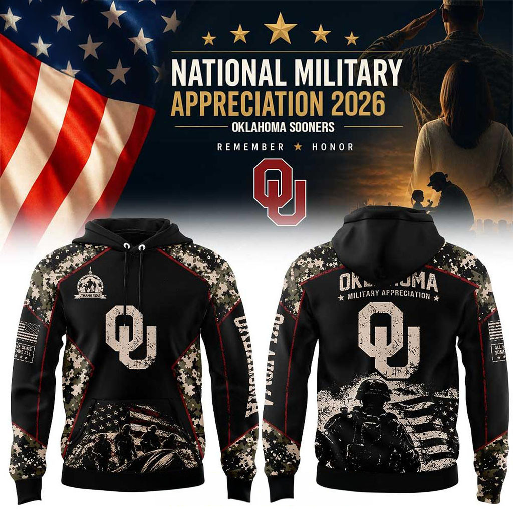 Oklahoma Sooners 2026 National Military Appreciation Hoodie Sooners Merch Gifts For Fans