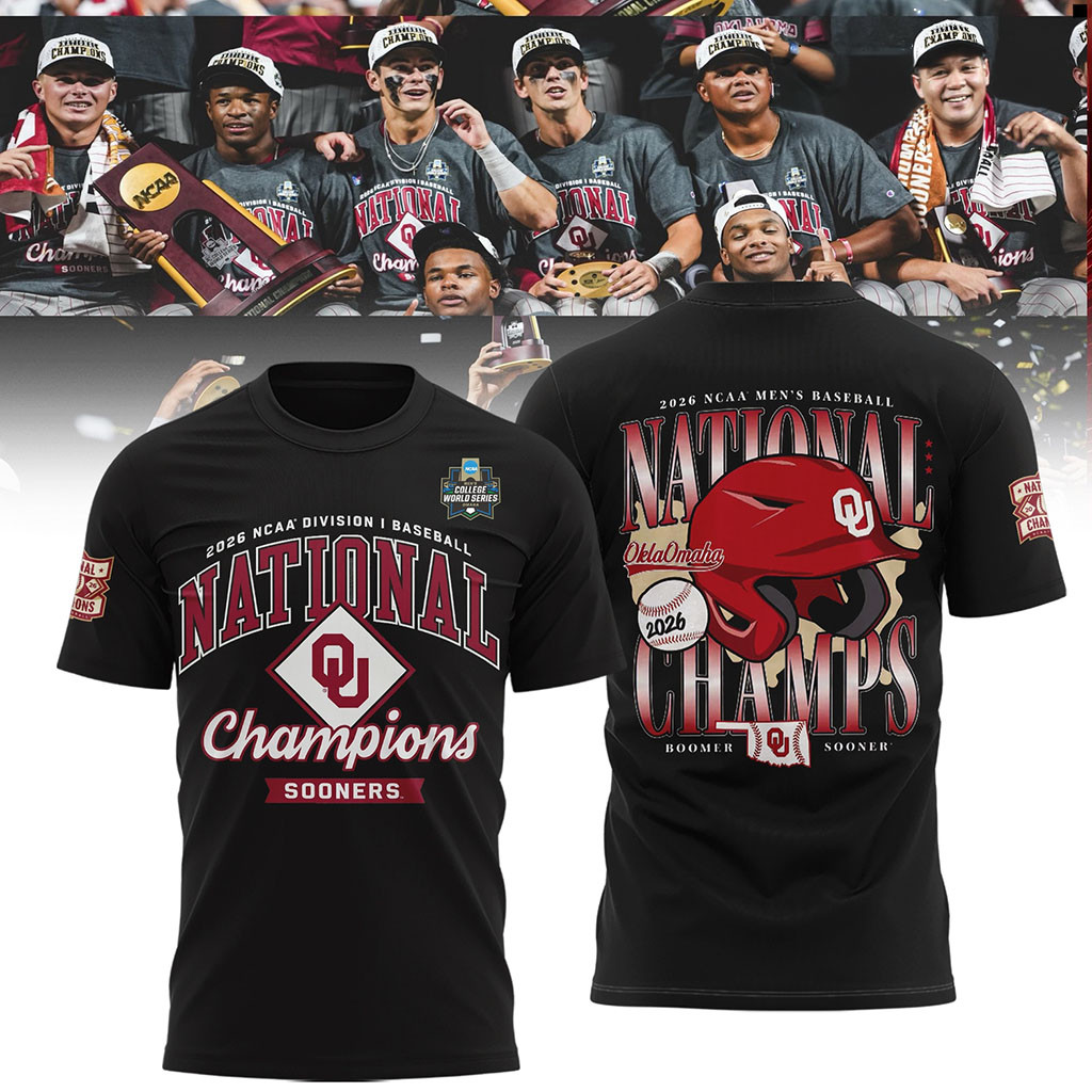 Oklahoma Sooners Baseball 2026 National Champions Graphic Shirt Boomer Sooner Tee Fan Merch