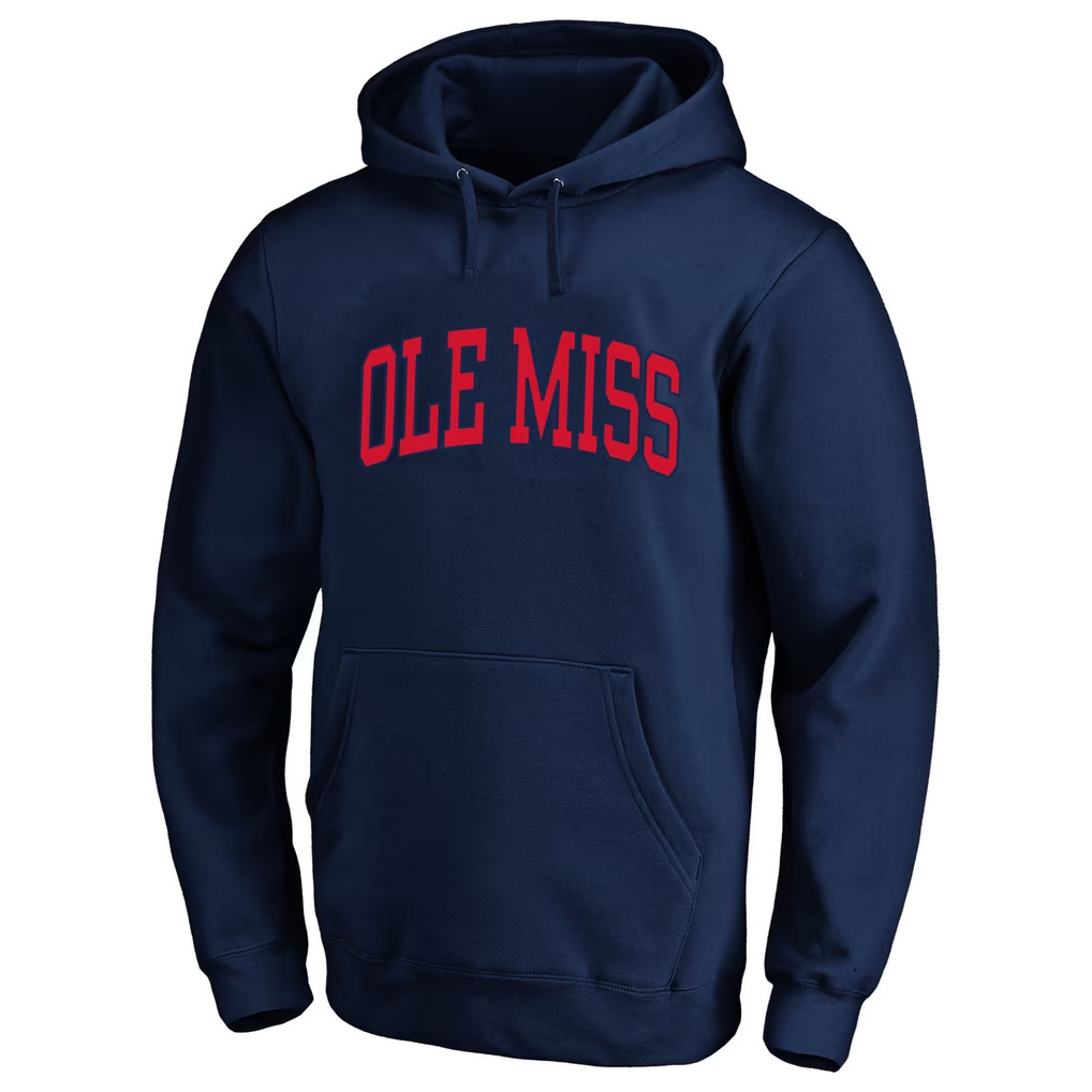 Ole Miss Merch 2026 Ole Miss Rebels Champion Arch Over Hoodie Navy Present For Game Day