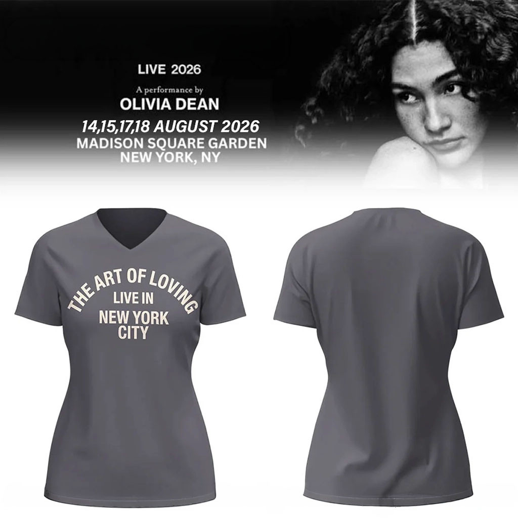 Olivia Dean Merch The Art Of Loving Live 2026 In NYC V-Neck Shirt Cool Gifts For Music Lovers