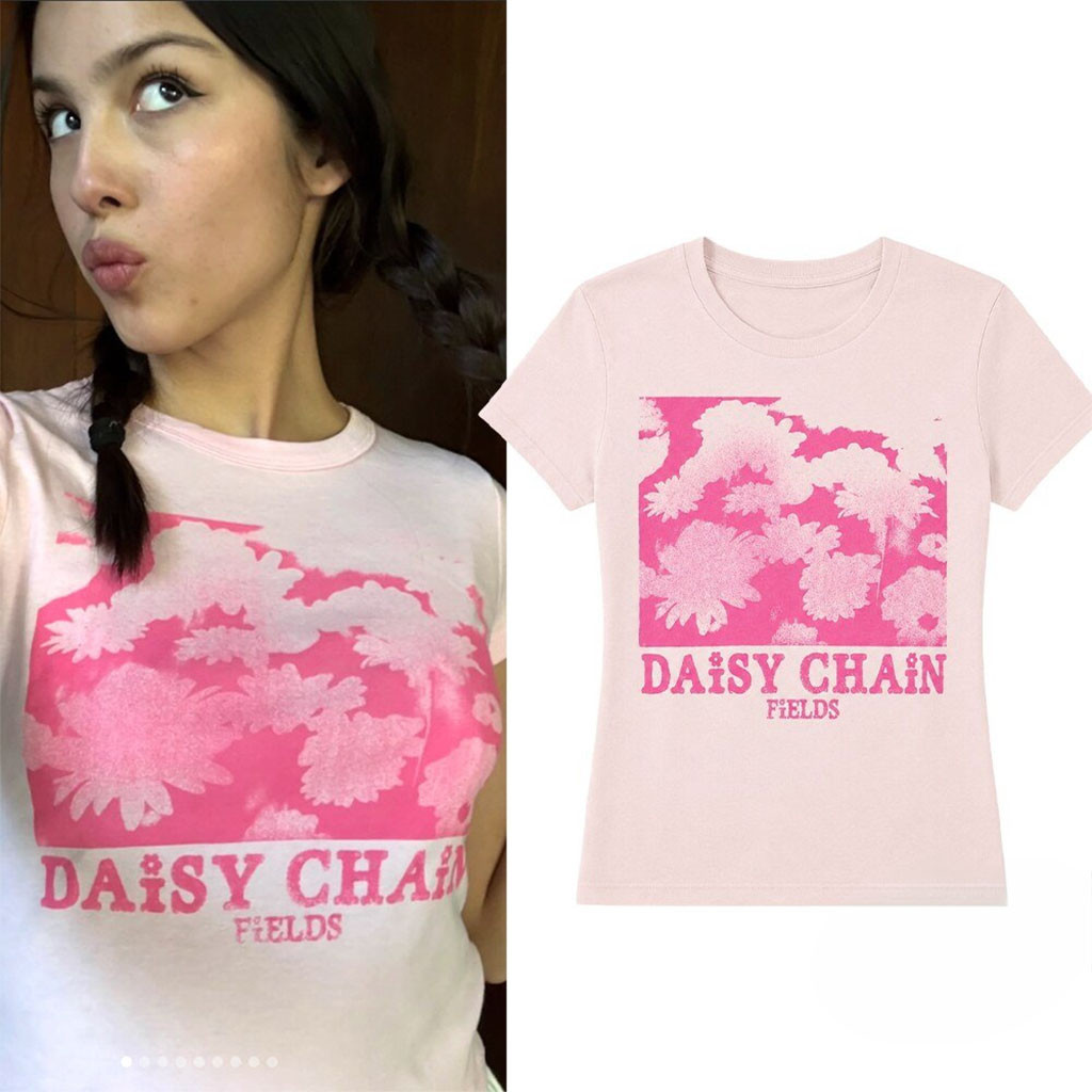 Olivia Rodrigo Floral Daisy Chain Fields Shirt Olivia Rodrigo Merch Gifts For Fans
