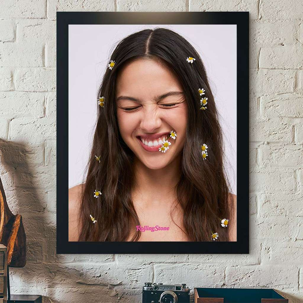 Olivia Rodrigo Rolling Stone Digital Smiling Photo Poster Olivia Rodrigo Merch Cool Wall Art