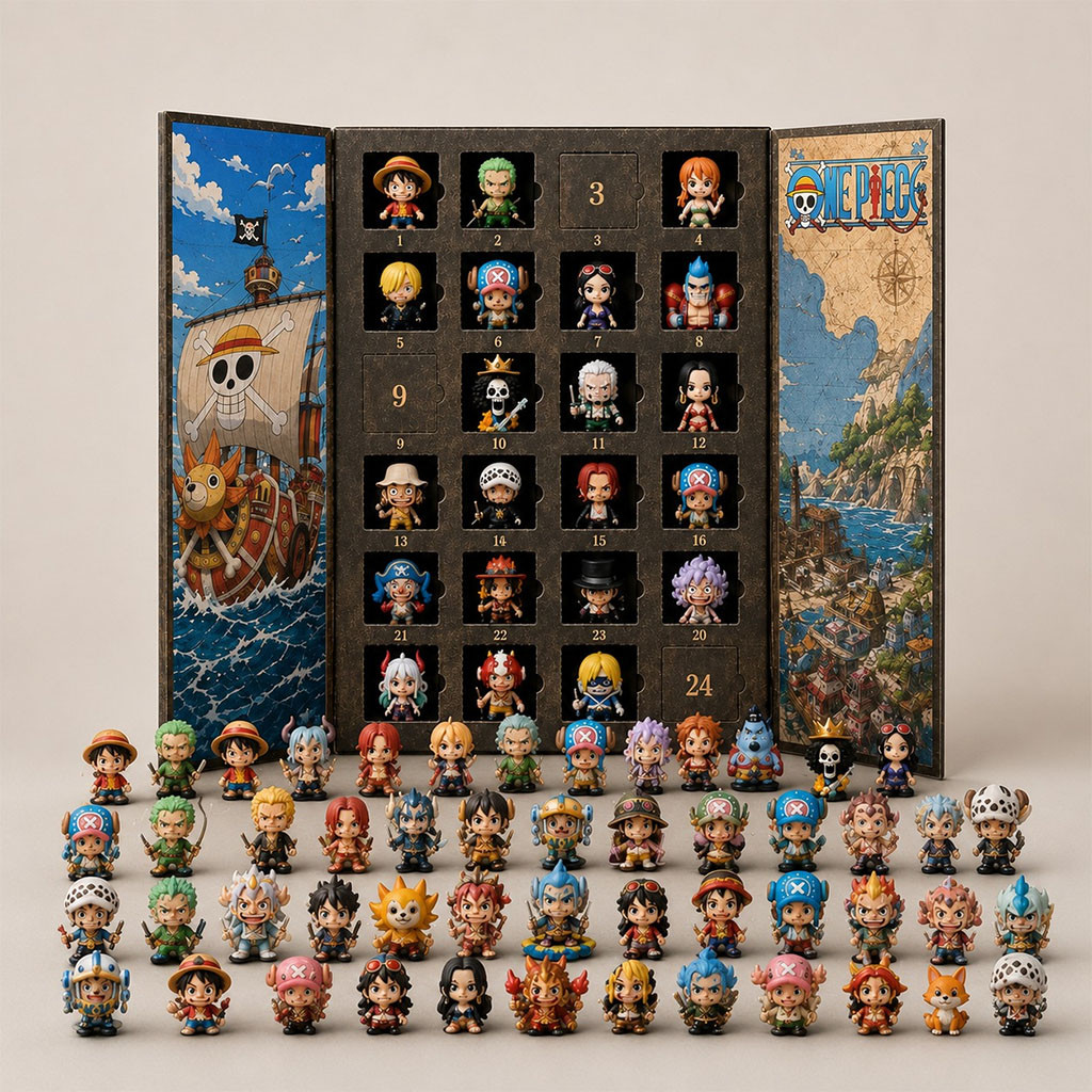 One Piece Advent Calendar 2026 24 Days Christmas Mystery Ornaments Anime Fan Holiday Gift