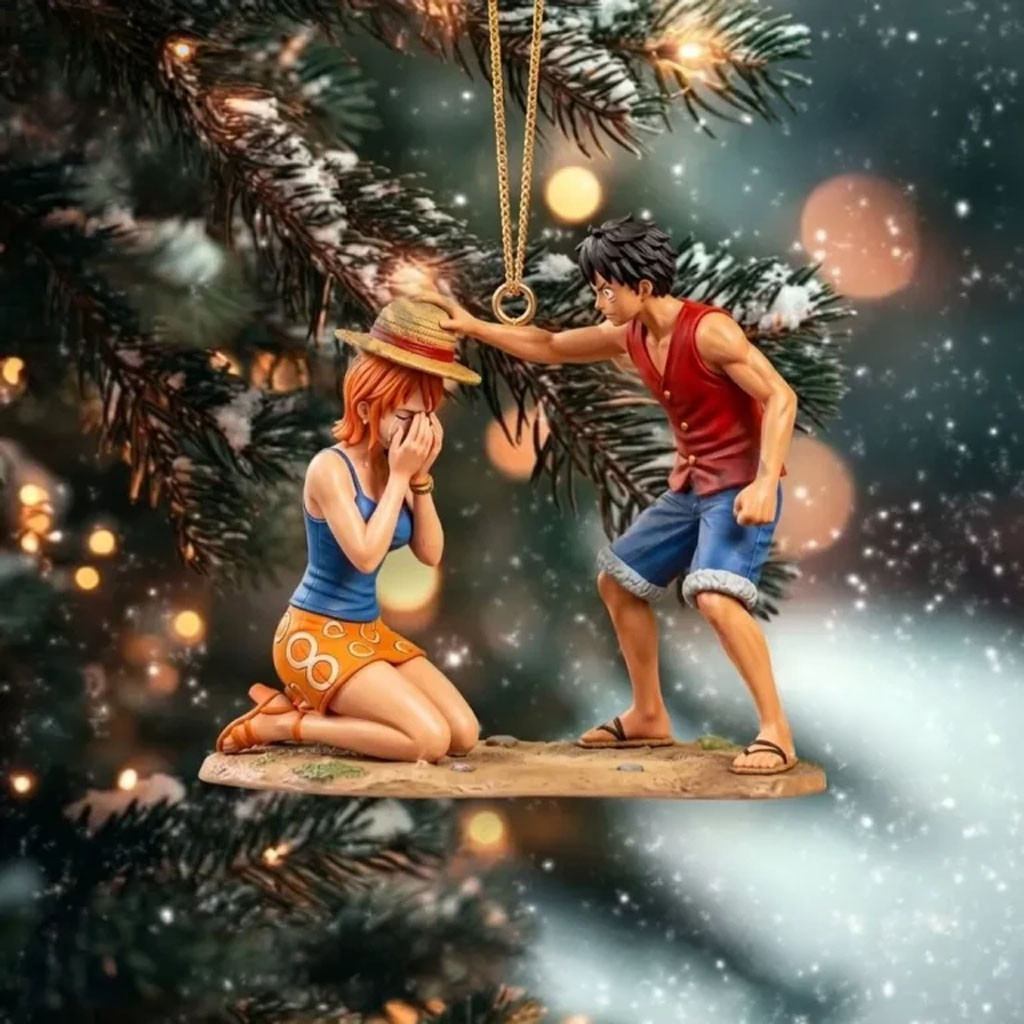 One Piece Monkey D Luffy Christmas Ornament One Piece Merch Christmas Tree Decor Fans Gifts