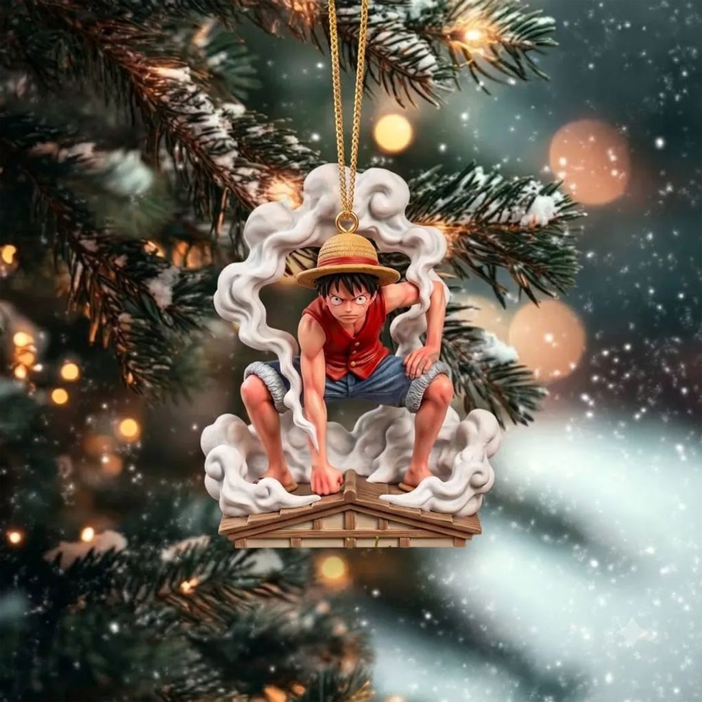 One Piece Monkey D Luffy Christmas Ornament One Piece Merch Xmas Tree Decorations