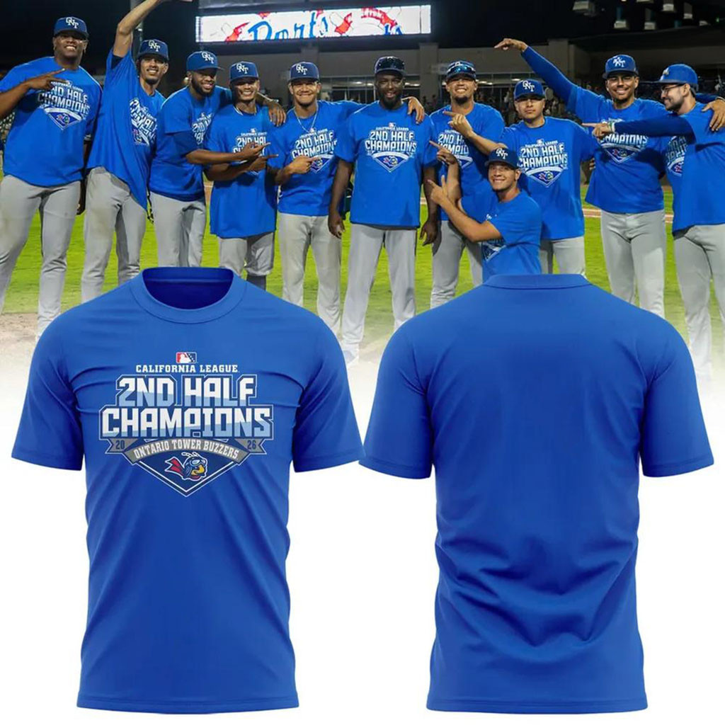 Ontario Tower Buzzers California League 2nd Half Champions T-Shirt Buzzers Merch Fan Apparel
