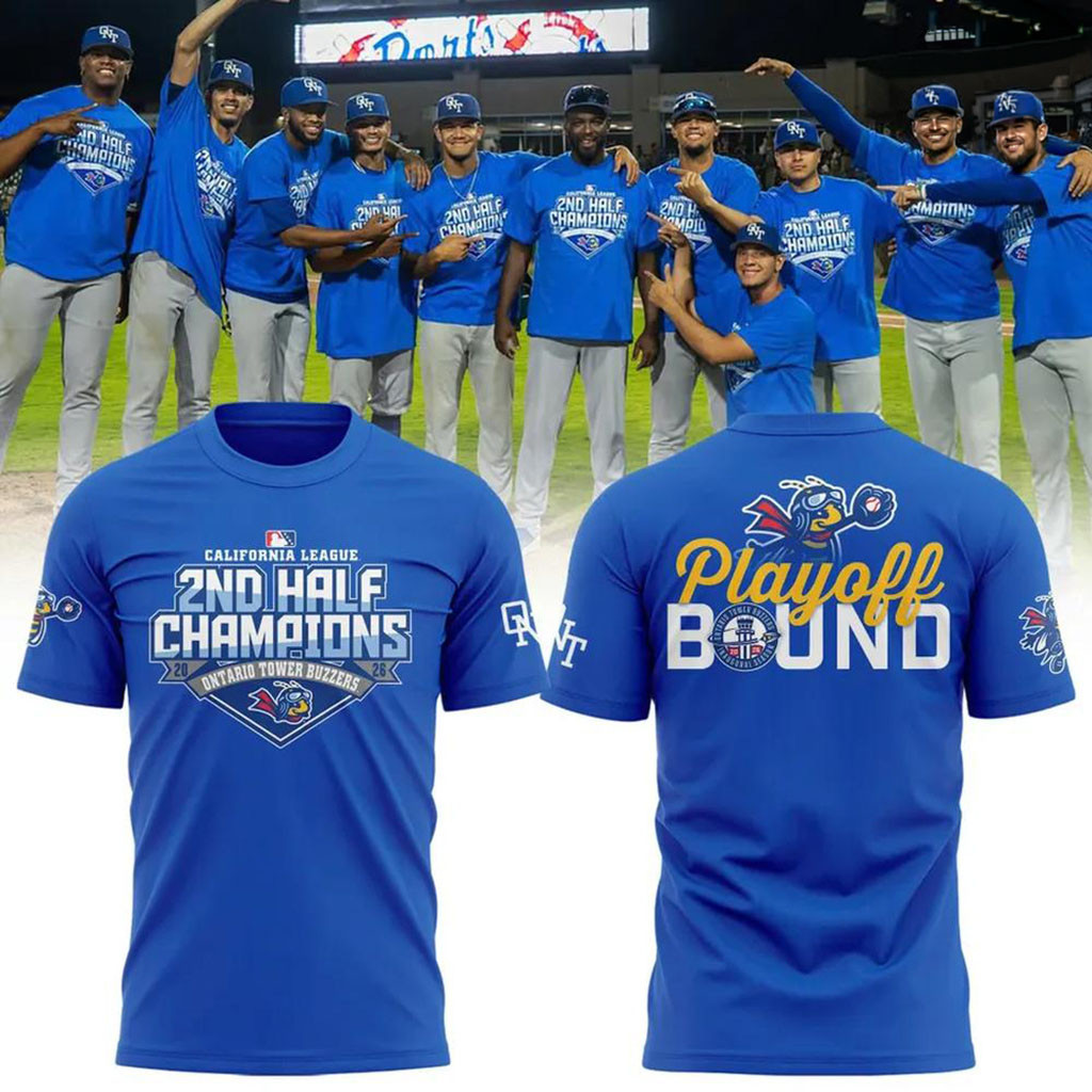 Ontario Tower Buzzers California League 2nd Half Champions T-Shirt Ontario Tower Buzzers Merch