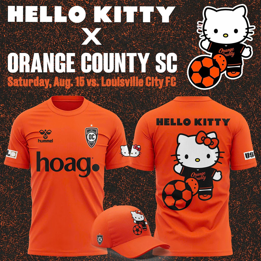 Orange County SC Hello Kitty 2026 Orange T-Shirt Orange County SC Merch Cute Gift For Fans