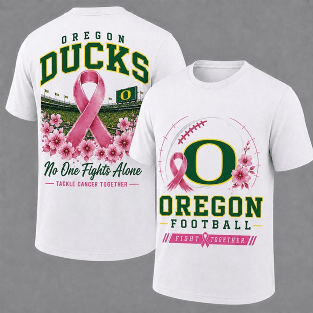Oregon Ducks Breast Cancer Awareness T-Shirt Fight Together Shirt Oregon Football Merch Oregon Ducks Breast Cancer Awareness T-Shirt Fight Together Shirt Oregon Football Merch