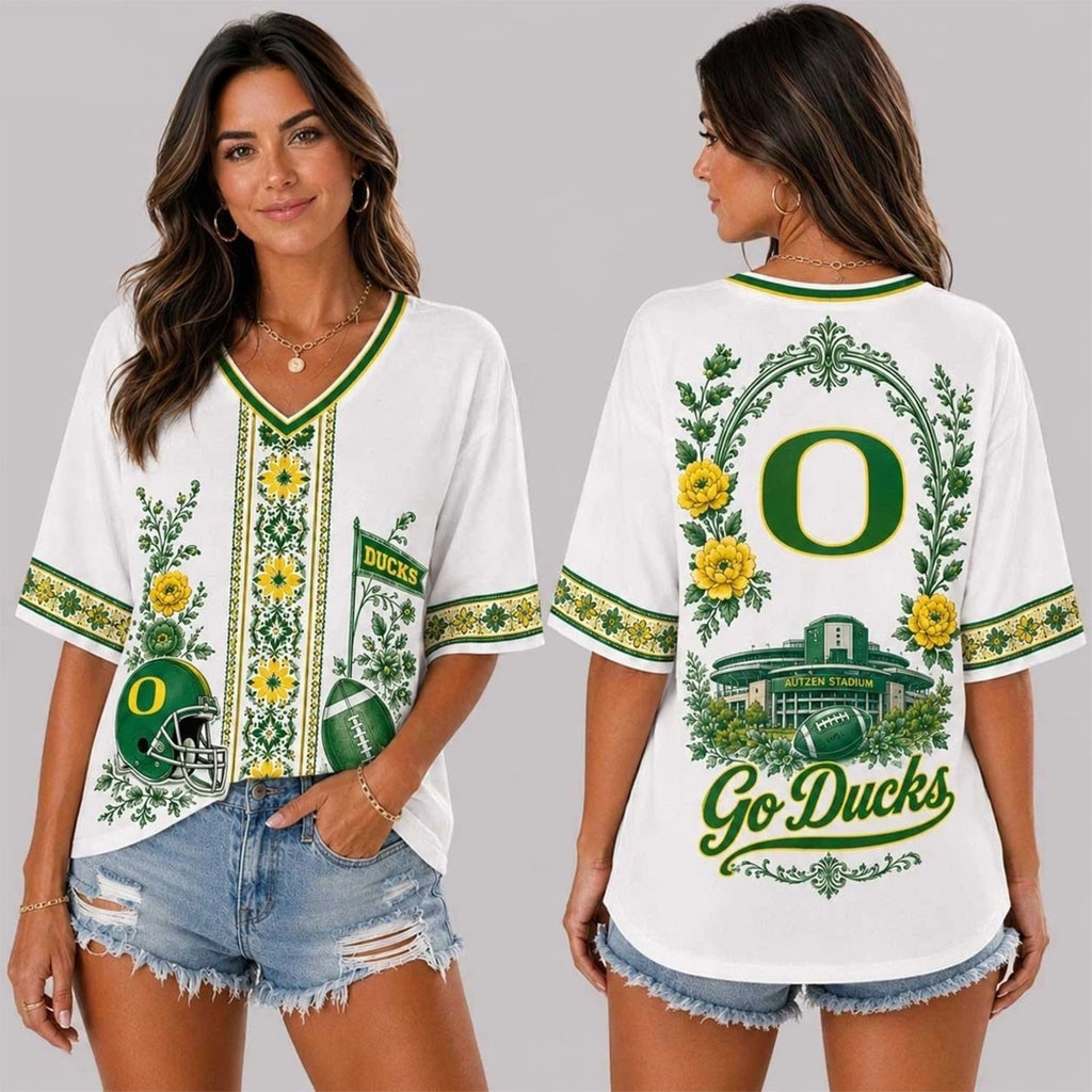 Oregon Ducks Collegiate Pride V-Neck Shirt Game Day Apparel Oregon Ducks Merch Fan Gifts