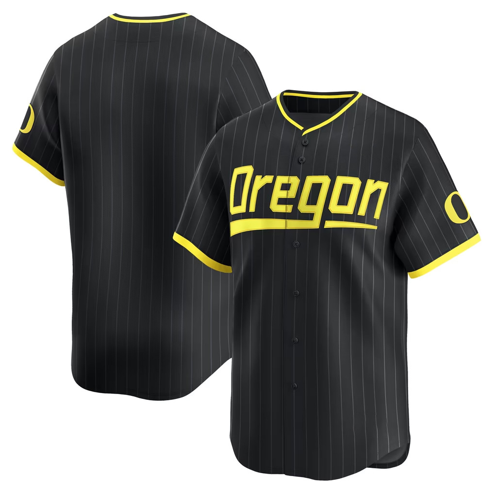 Oregon Ducks Merch 2026 Black Oregon Ducks Baseball Jersey Game Day Apparel Gift For Fans