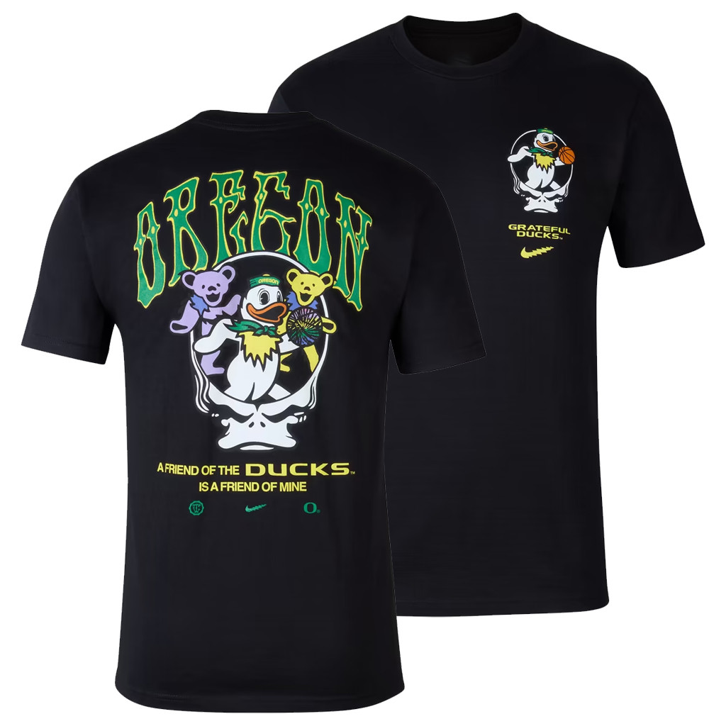 Oregon Ducks Merch 2026 Black Oregon Ducks Grateful Ducks Steal Your Face T-Shirt Gift For Fans Oregon Ducks Merch 2026 Black Oregon Ducks Grateful Ducks Steal Your Face T-Shirt Gift For Fans