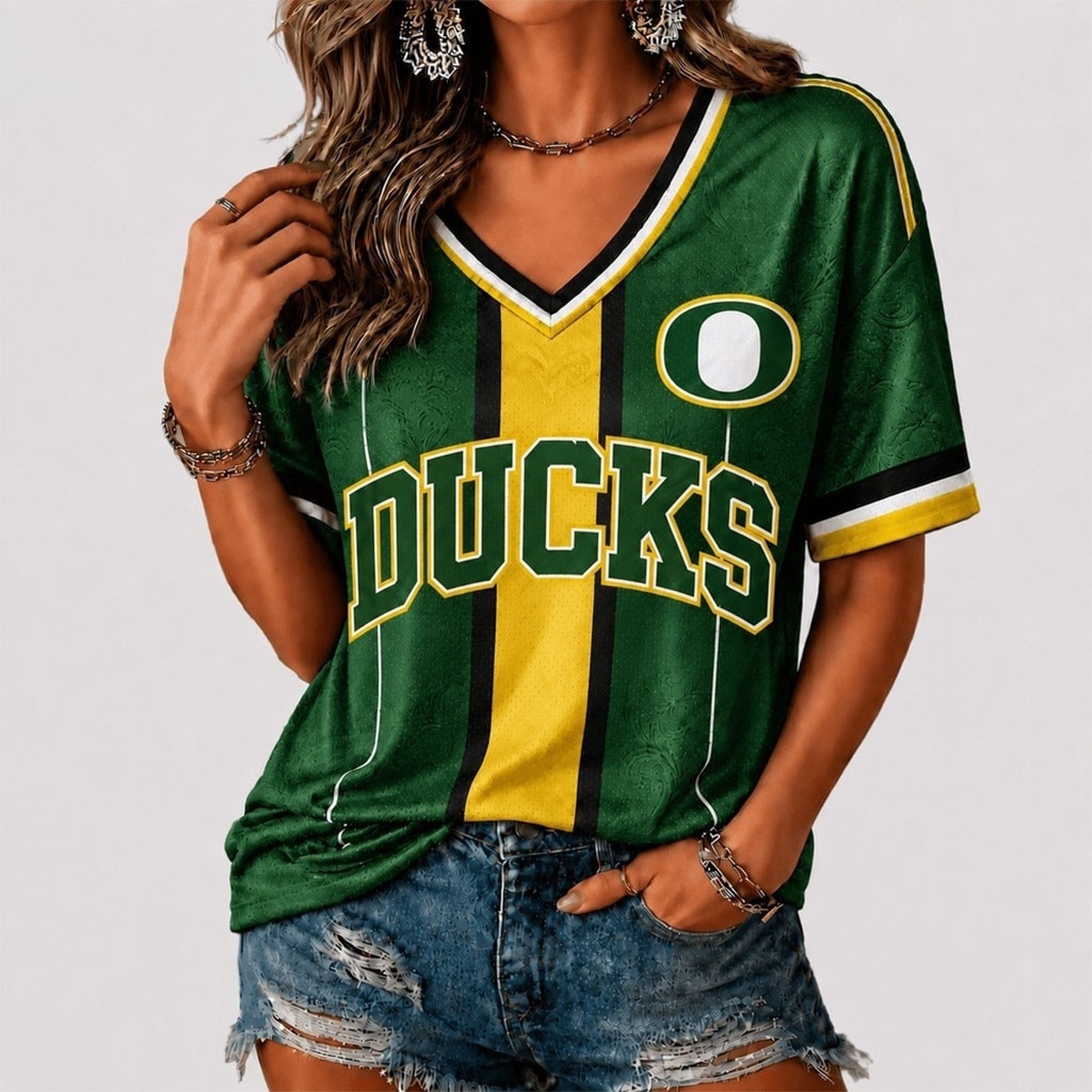 Oregon Ducks Rivalry Game Spirit V-Neck T-Shirt Ducks Merch Best Gifts For Football Fans