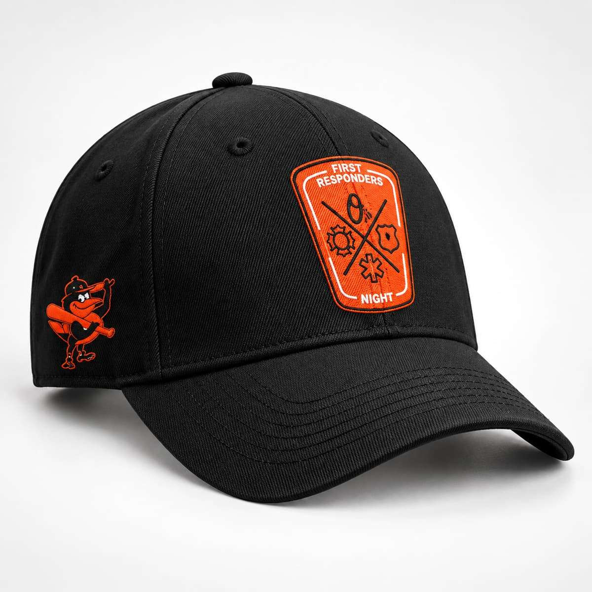 Orioles First Responders Night Hat 2026 Embroidered Baltimore Orioles Merch Gifts For Fans