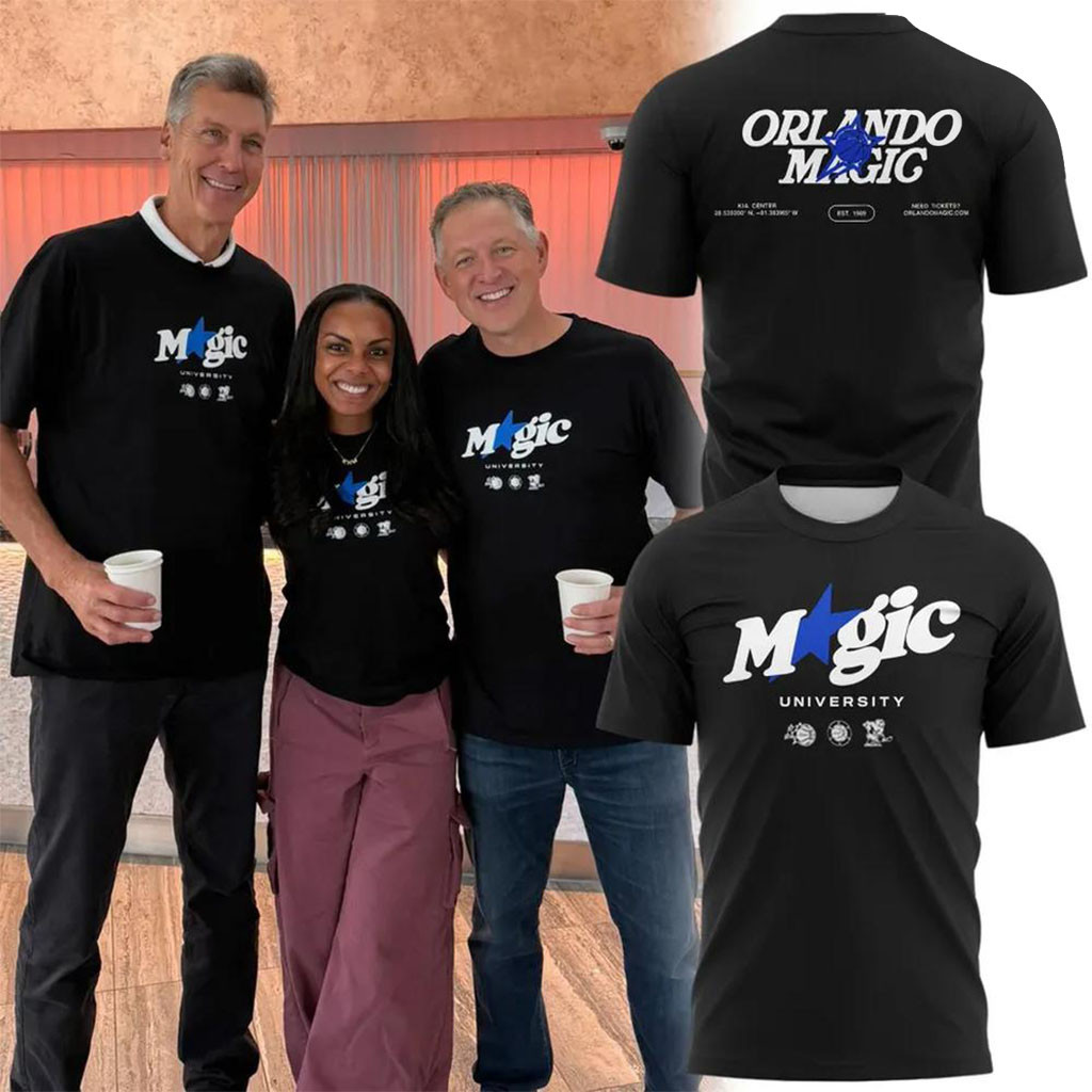 Orlando Magic Merch Magic University 2026 Black Graphic T-Shirt Gift For Basketball Fans