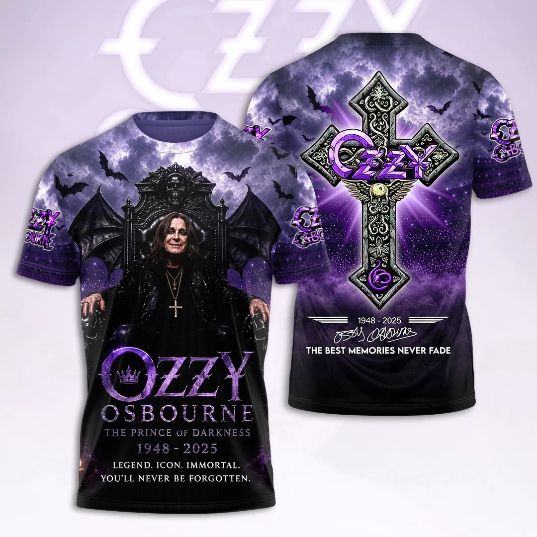 Ozzy Osbourne 1948-2025 Memorial T-Shirt The Best Memories Never Fade Prince Of Darkness Merch Ozzy Osbourne 1948-2025 Memorial T-Shirt The Best Memories Never Fade Prince Of Darkness Merch