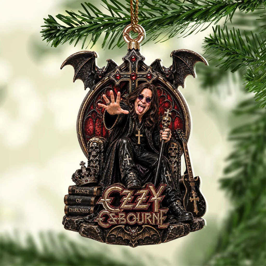 Ozzy Osbourne Acrylic Christmas Ornament Holiday Decor Xmas Gift For Ozzy Osbourne Fans