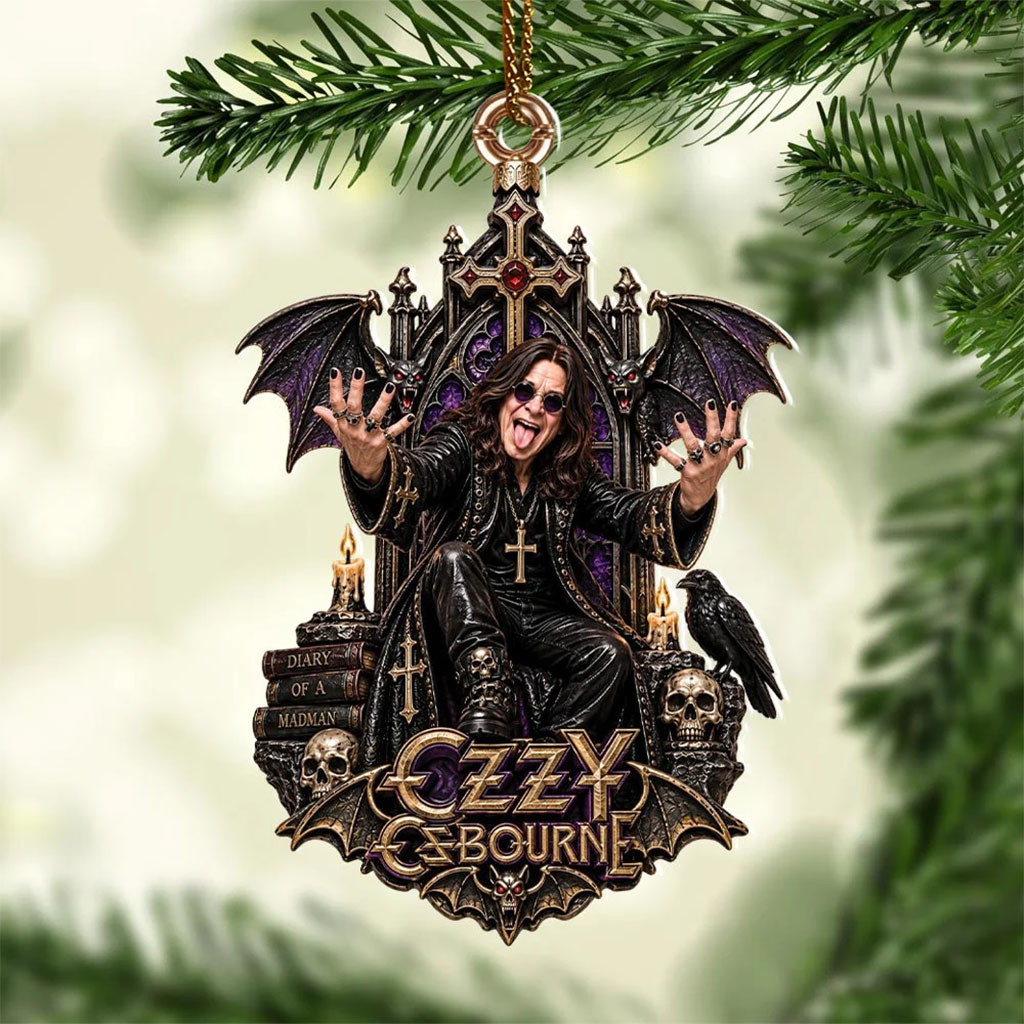 Ozzy Osbourne Acrylic Christmas Ornament Home Decor Xmas Gift For Ozzy Osbourne Lovers