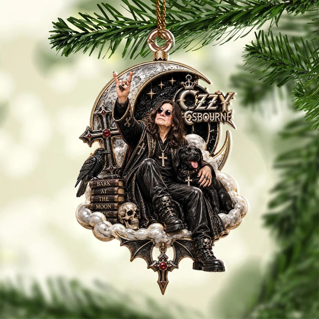 Ozzy Osbourne Acrylic Christmas Ornament Ozzy Osbourne Merch Xmas Gift For Music Lovers