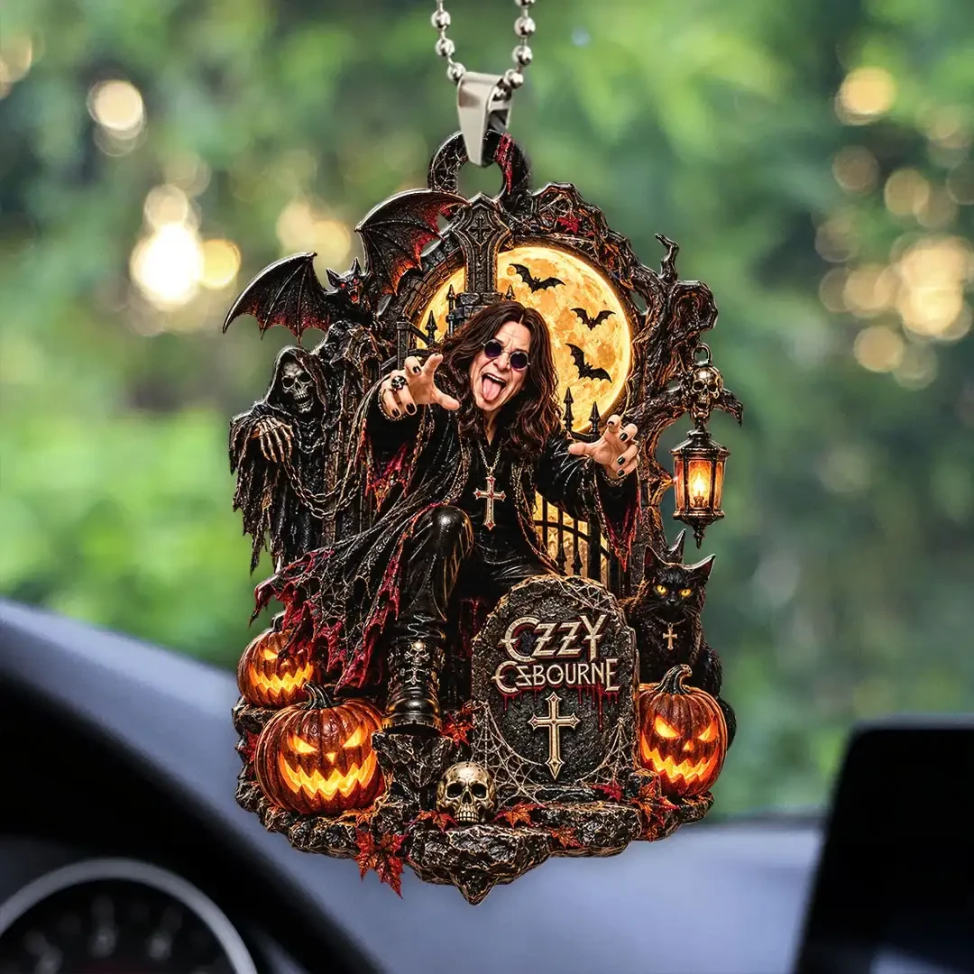 Ozzy Osbourne Memorial Acrylic Car Ornament 1948-2025 The Prince Of Darkness Tribute Merch Ozzy Osbourne Memorial Acrylic Car Ornament 1948-2025 The Prince Of Darkness Tribute Merch