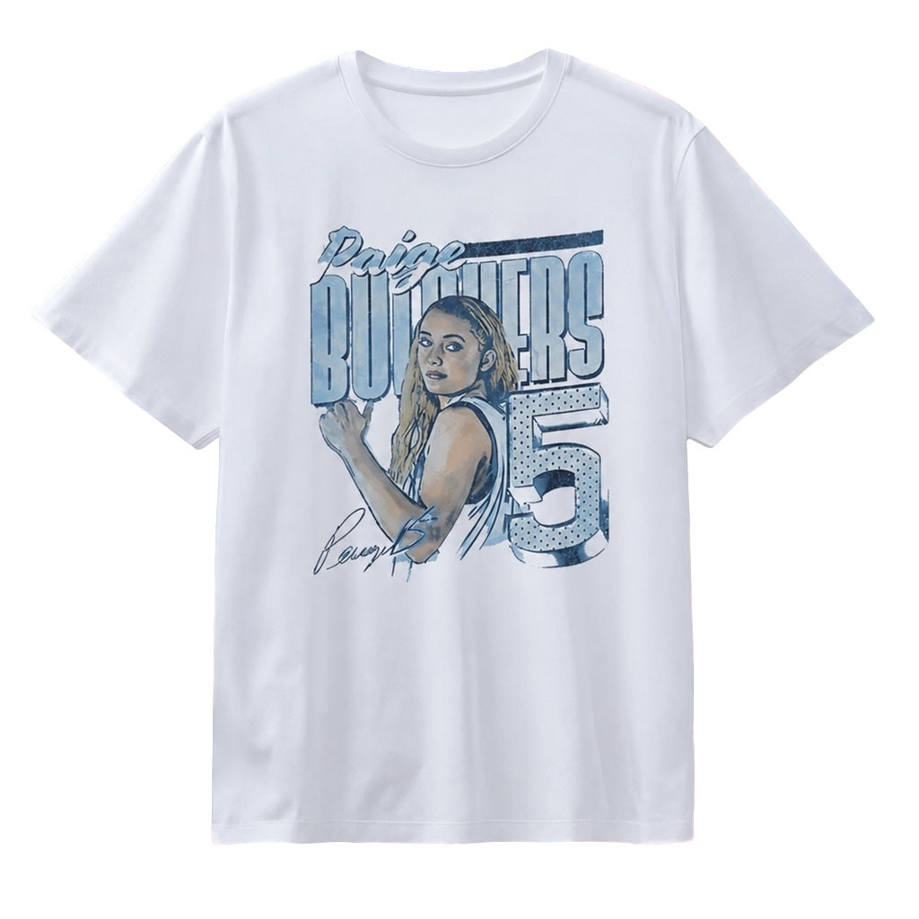 Paige Bueckers 5 Dallas Wings Signature Basketball T-Shirt Dallas Wings Merch Fans Gifts
