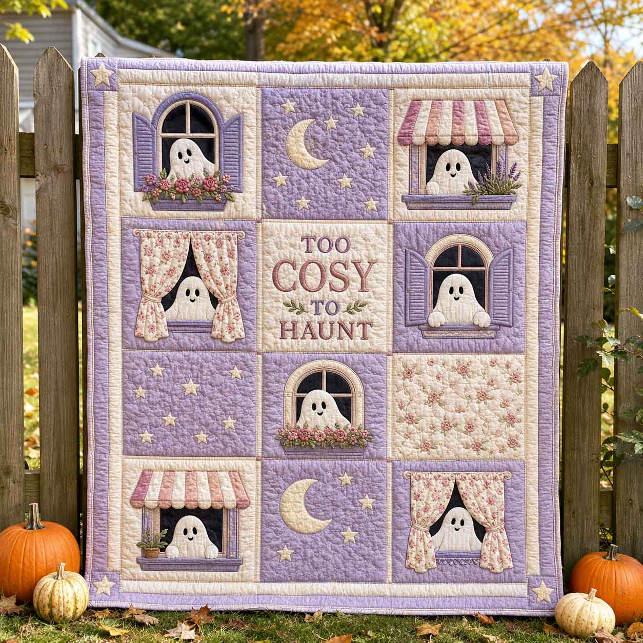 Panel Party Quilted Blanket Cosy Blanket Throw Gifts For Halloween Lovers Panel Party Quilted Blanket Cosy Blanket Throw Gifts For Halloween Lovers