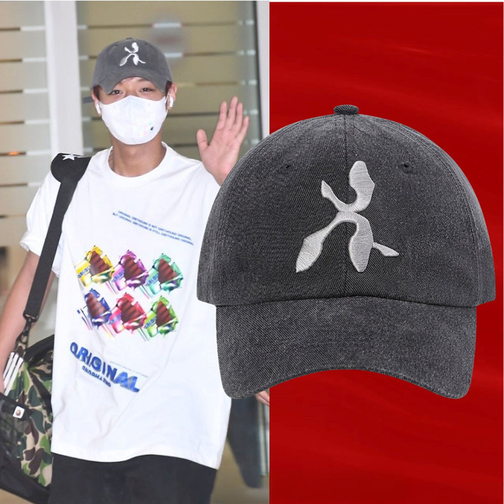 Park Ji Hoon Andaash Symbol Logo Ball Cap Hat At Incheon International Airport Park Ji-hoon Merch