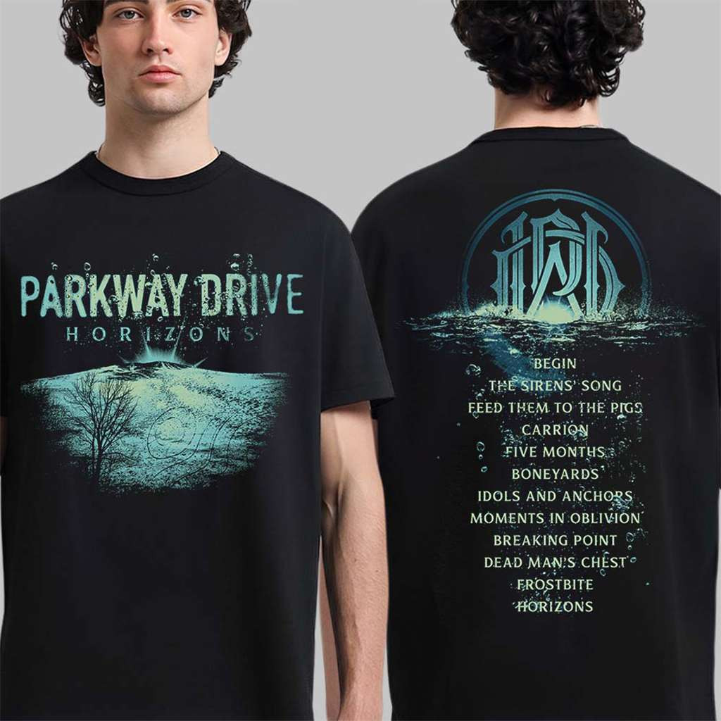 Parkway Drive Horizons Tracklist T-Shirt Parkway Drive Merch Birthday Gifts For Band Fans