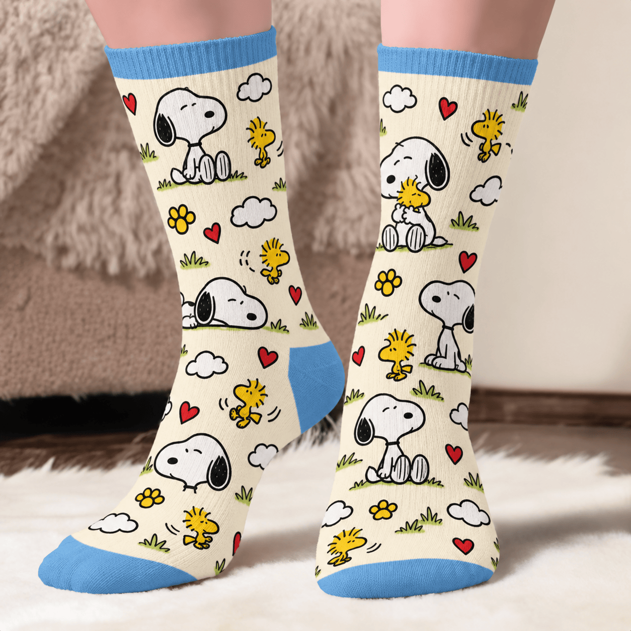 Peanuts Puppy And Friends Socks Cute Cartoon Socks Christmas Gifts For Daughter