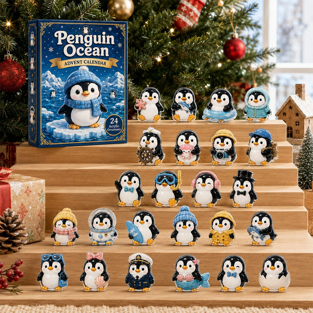 Penguin Ocean Advent Calendar 2026 24 Days Christmas Mystery Ornaments Penguin Lover Holiday Gift Penguin Ocean Advent Calendar 2026 24 Days Christmas Mystery Ornaments Penguin Lover Holiday Gift