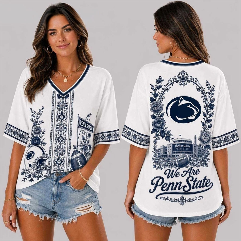 Penn State Nittany Lions Merch Collegiate Pride V-Neck Shirt Football Present Ideas