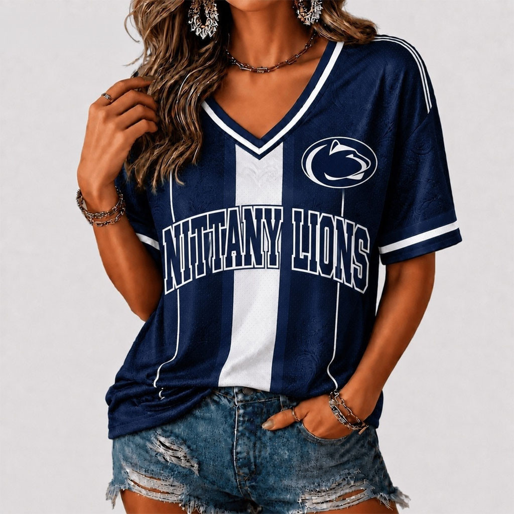 Penn State Nittany Lions Rivalry Game Spirit V-Neck T-Shirt Lions Merch Gifts For Fans