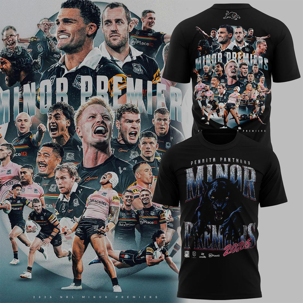 Penrith Panthers Minor Premiers 2026 T-Shirt Penrith Panthers Merch Gifts For Husband Penrith Panthers Minor Premiers 2026 T-Shirt Penrith Panthers Merch Gifts For Husband