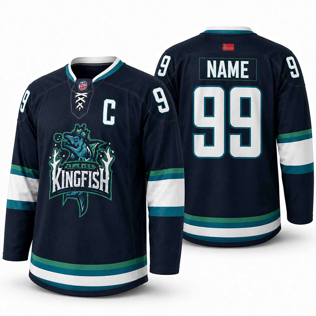 Personalized 2026 Baton Rouge Kingfish Home Hockey Jersey Kingfish Merch Hockey Lover Gifts