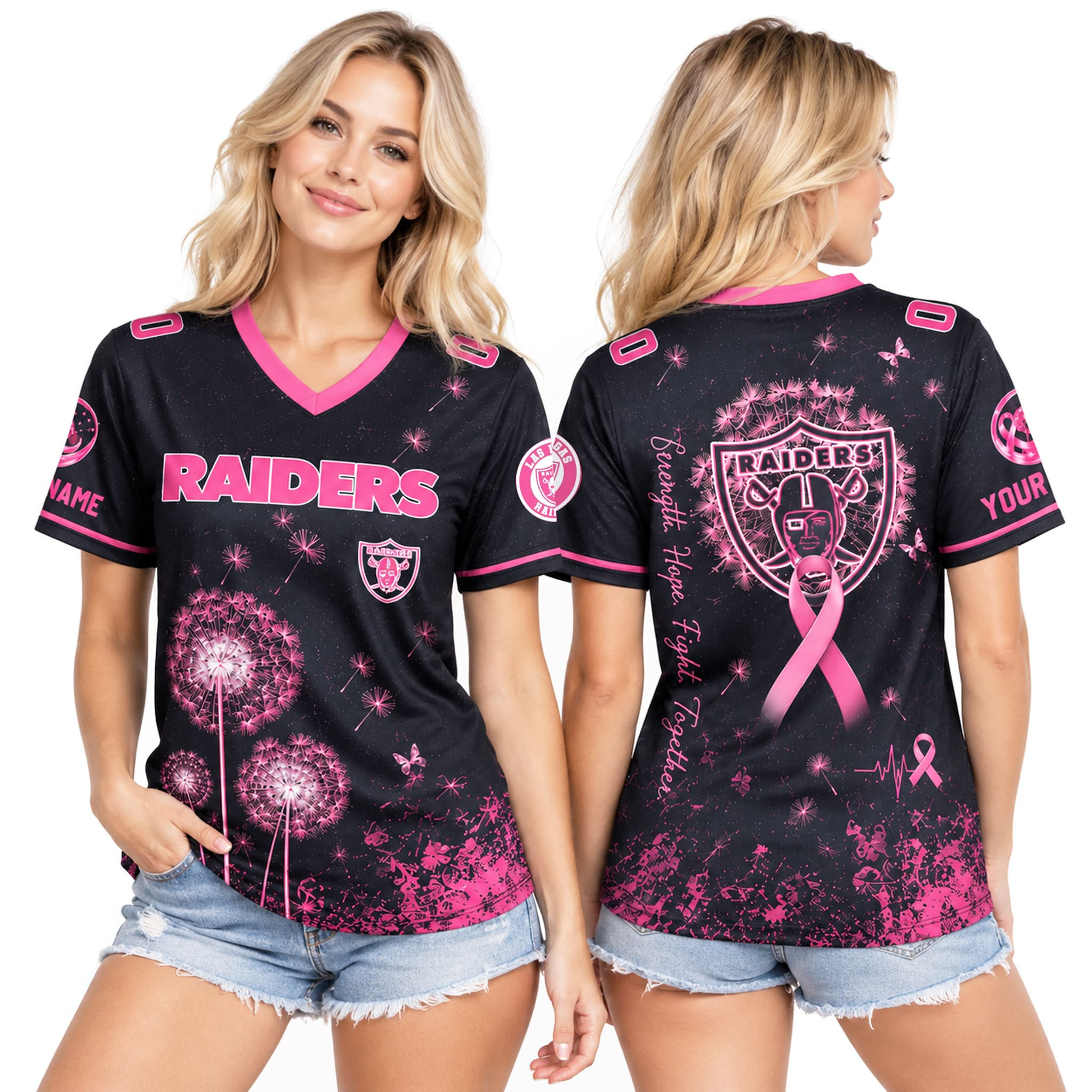 Personalized 2026 Raiders Breast Cancer Month Jersey LV Raiders Merch Gift For Cancer Warriors Personalized 2026 Raiders Breast Cancer Month Jersey LV Raiders Merch Gift For Cancer Warriors