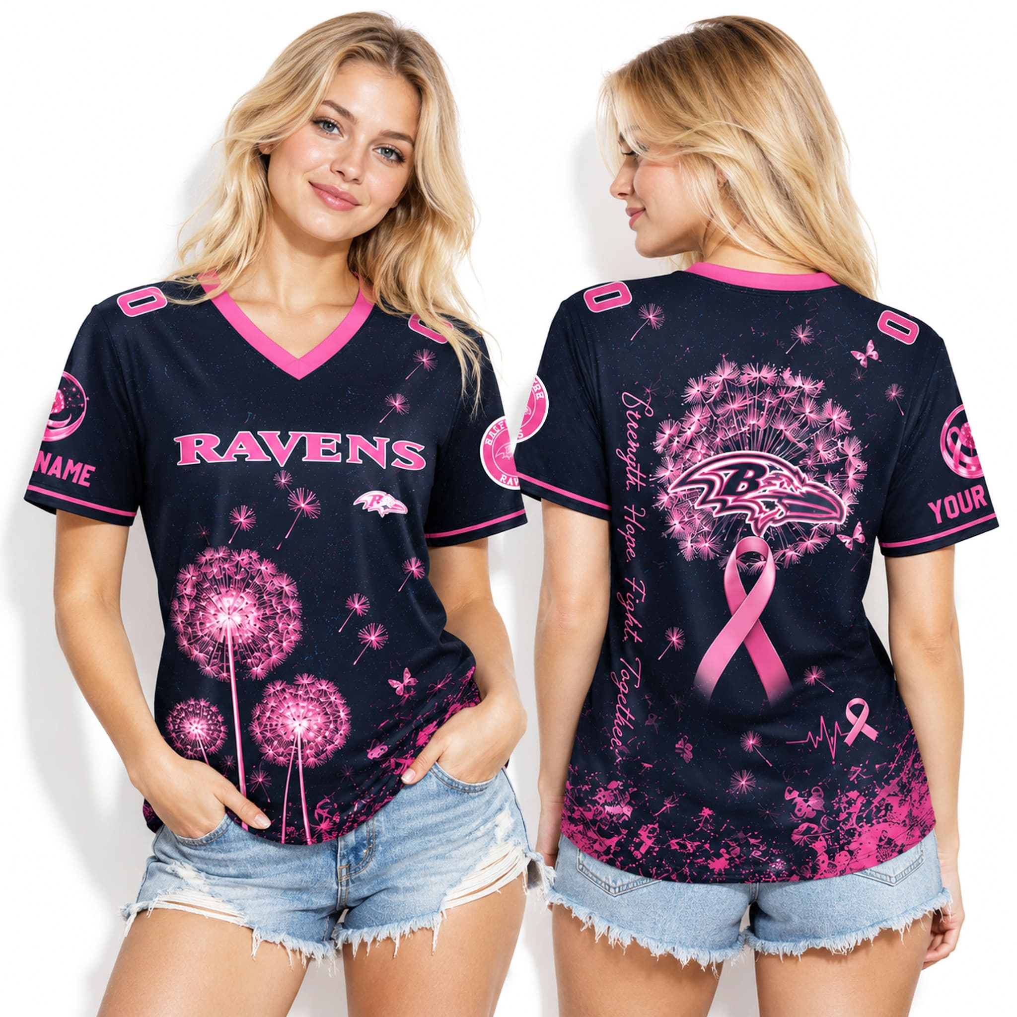 Personalized 2026 Ravens Breast Cancer Month Jersey Baltimore Ravens Merch Football Fan Gifts Personalized 2026 Ravens Breast Cancer Month Jersey Baltimore Ravens Merch Football Fan Gifts