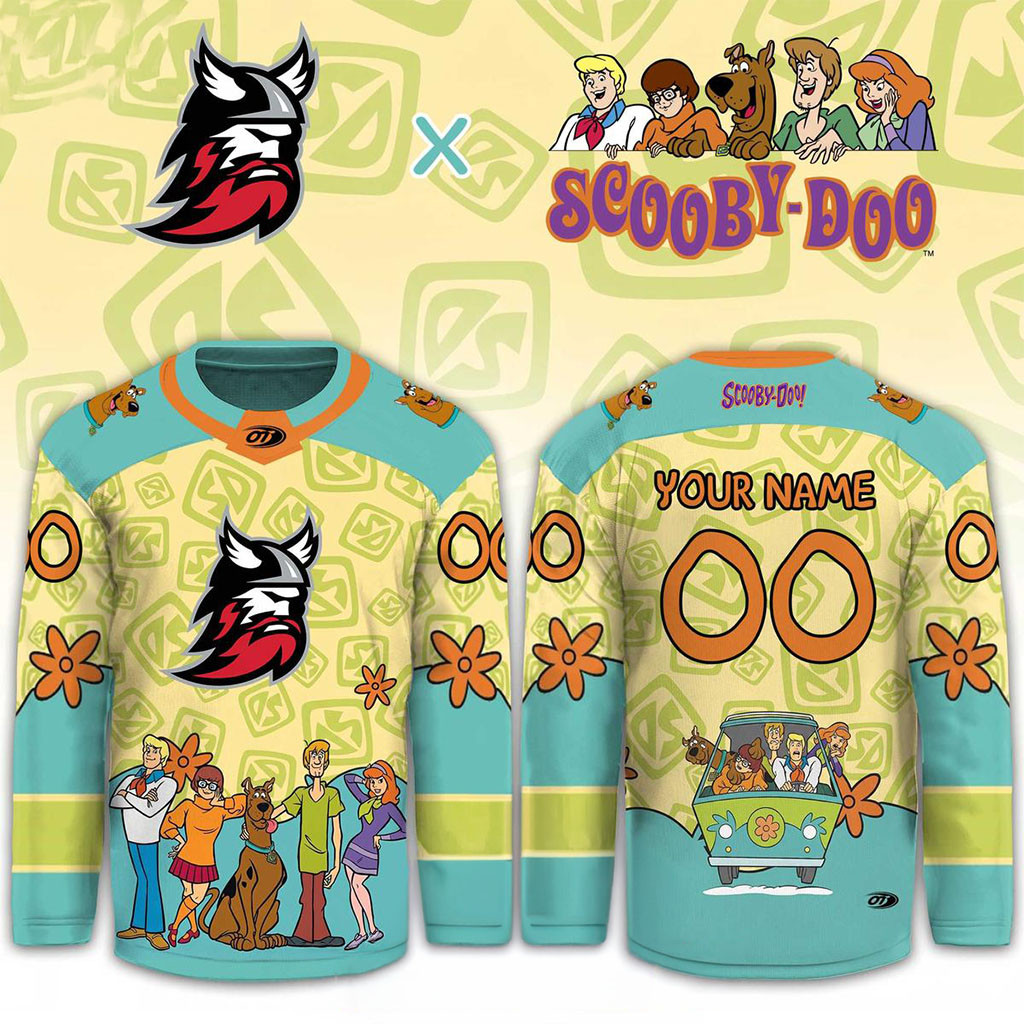 Personalized Adirondack Thunder Scooby Doo Night 2026 Christmas Hockey Jersey Fan Merch Gifts
