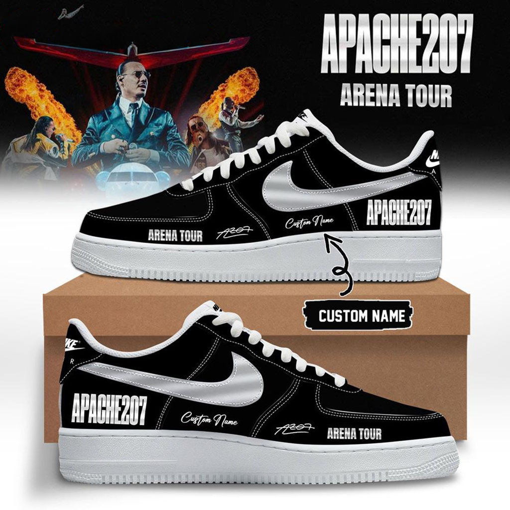 Personalized Apache 207 Arena Tour 2026 Zusatzshows Signature Black Sneakers Apache 207 Merch