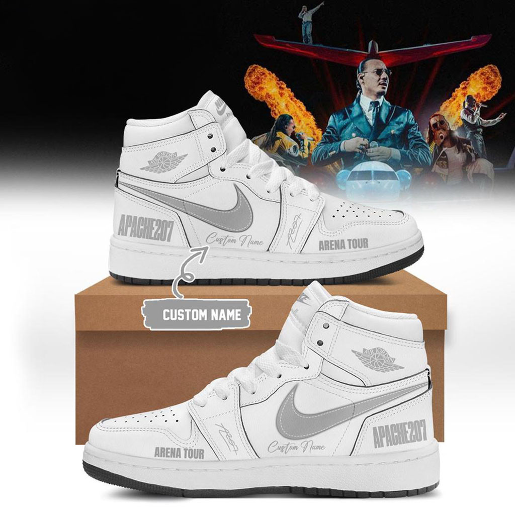 Personalized Apache 207 Merch Arena Tour 2026 Zusatzshows Signed White Sneakers Gift For Fans