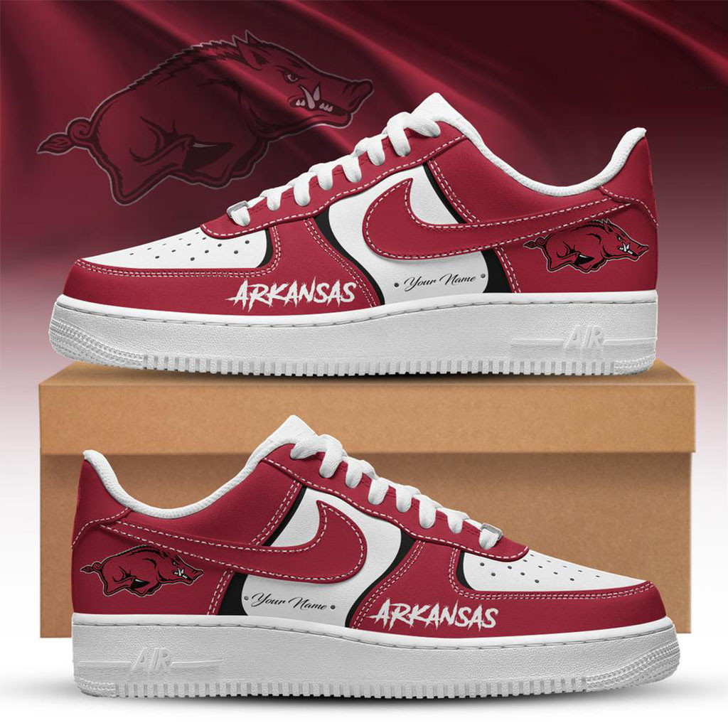 Personalized Arkansas Razorbacks Royal Legacy Shoes Sneakers Razorbacks Merch Fan Gifts