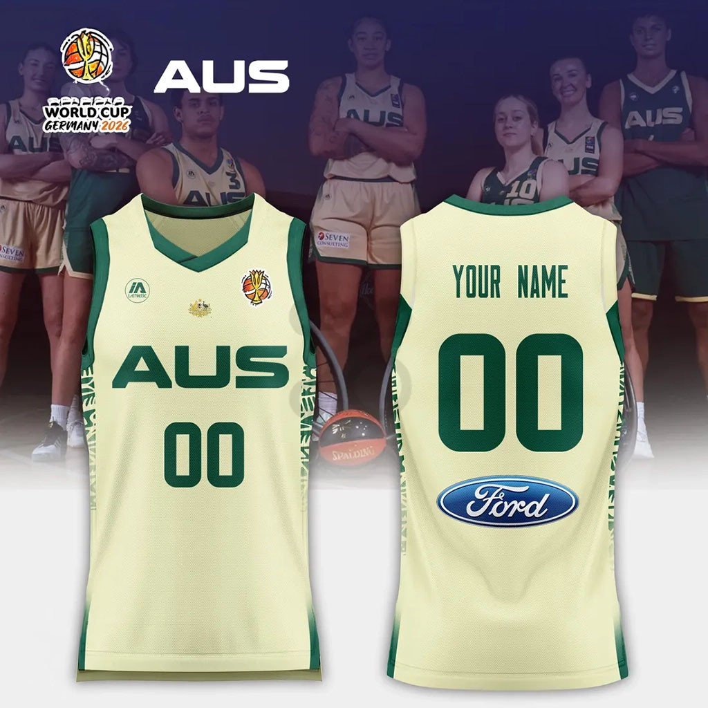 Personalized Australia Basketball 2026 FIBA Women's World Cup Jersey Australia Basketball Merch