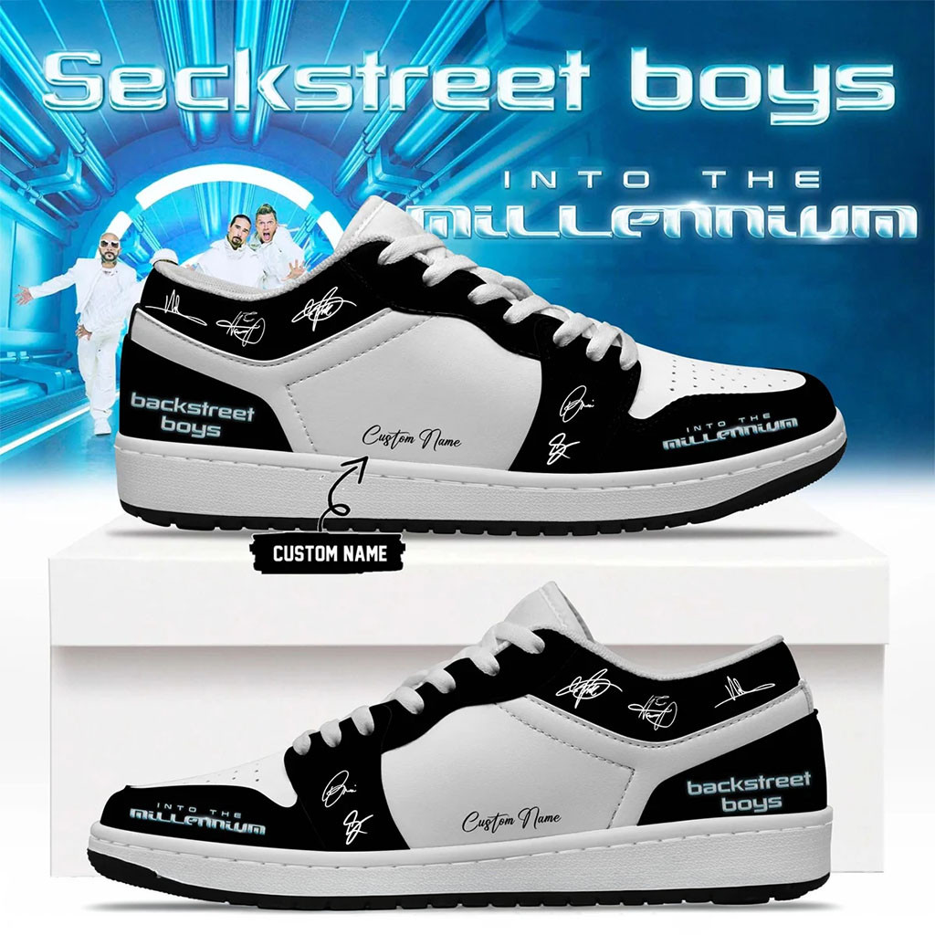 Personalized Backstreet Boys Merch Sneakers Into The Millennium Shoes Music Fan Concert Gift