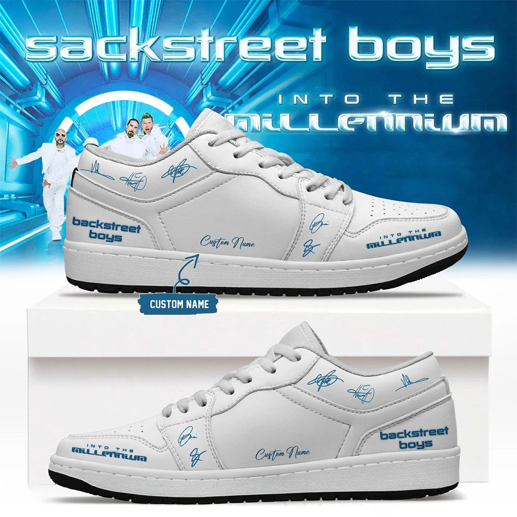 Personalized Backstreet Boys Merch Sneakers Into The Millennium Shoes Pop Band Fan Gift
