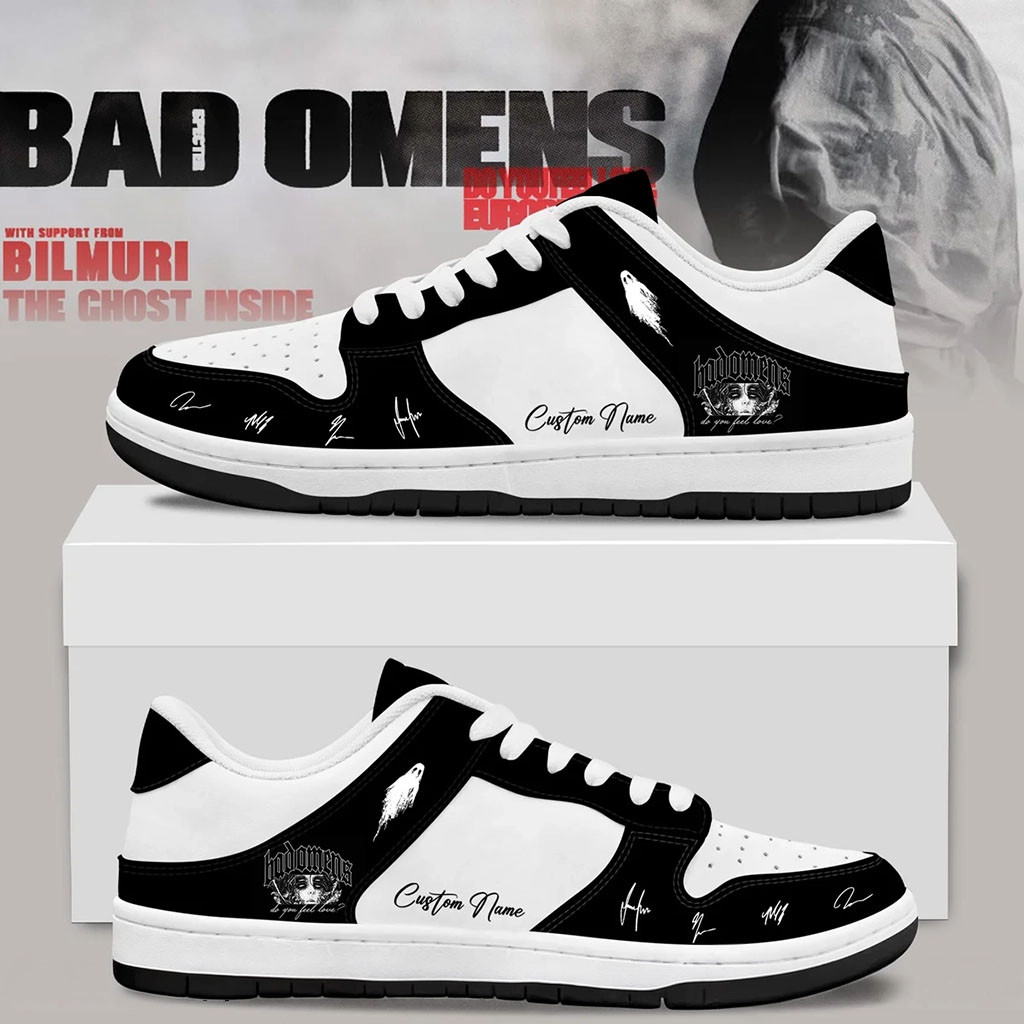 Personalized Bad Omens Do You Feel Love Tour Sneakers Bad Omens Merch Music Lovers Gifts Personalized Bad Omens Do You Feel Love Tour Sneakers Bad Omens Merch Music Lovers Gifts