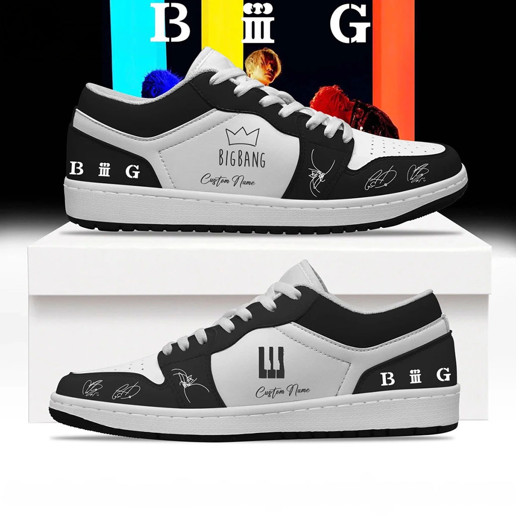 Personalized BB World Tour XX Cosmos Sneakers BIGBANG Merch Gifts For Kpop Music Fan