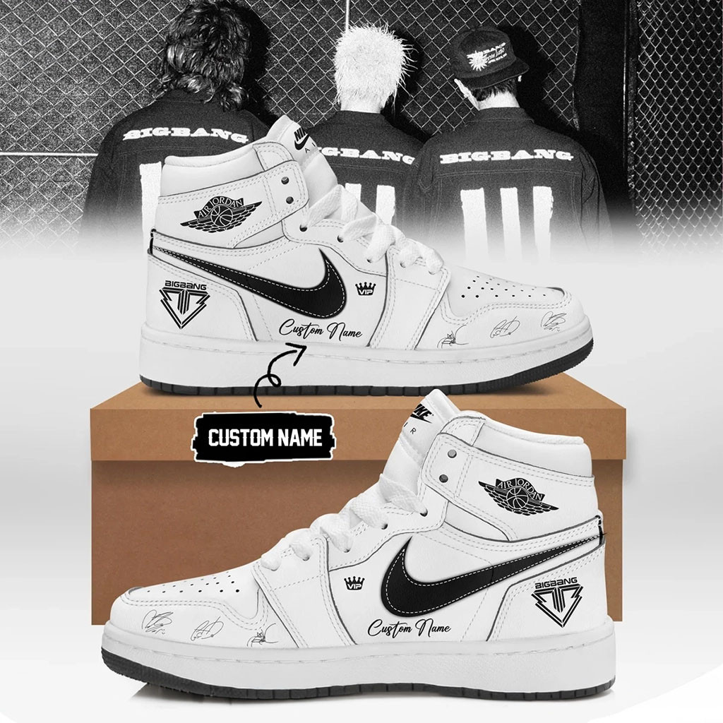 Personalized BIGBANG Merch Kpop High Top Sneakers Kpop Boy Group Music Fan Gift