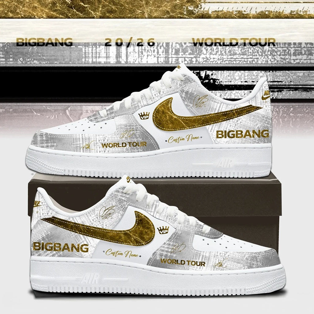 Personalized BIGBANG Merch Kpop Music BIGBANG World Tour Low Top Sneakers Fan Gift